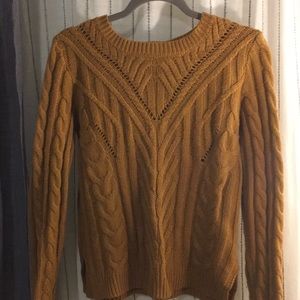 Orange knit Hippie Rose sweater
